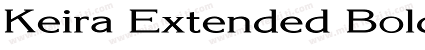 Keira Extended Bold Italic字体转换